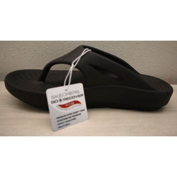 Skechers 141701 Women's Sz 9 Black Contend Go Recover Refresh Thong Sandals - Picture 4 of 8